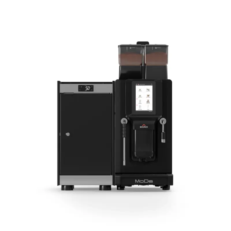 Egro MoDe Pro Milk Fully Automatic Coffee Machine + MK6 Fridge Commercial Bundle