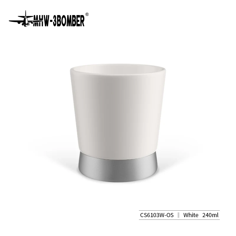 MHW CERA Series Ceramic Cup-240ml White