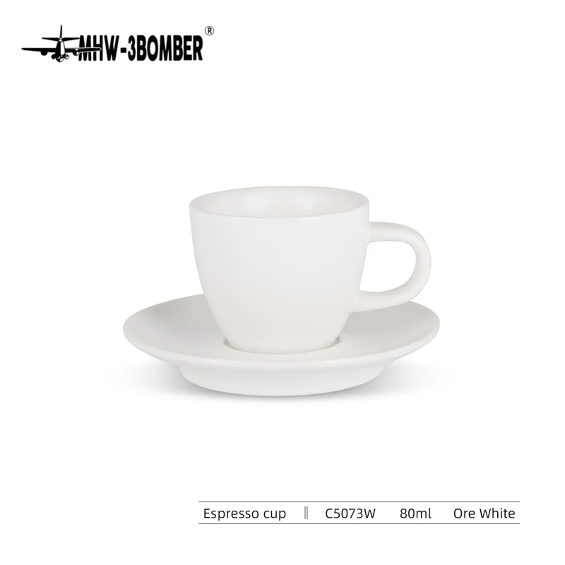 MHW Ceramic Espresso Cup 80ml - White