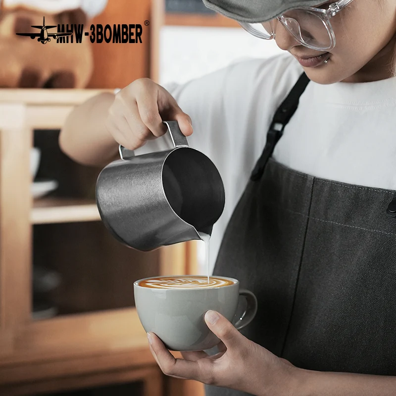 MHW GT Milk Pitcher 600ml Silver U-shape spout