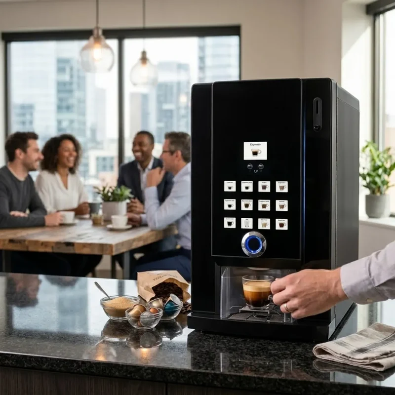 Rhea Business Line Doppio & Cup Coffee Machine - Bean to Cup + 3.4 Boiler Capacity
