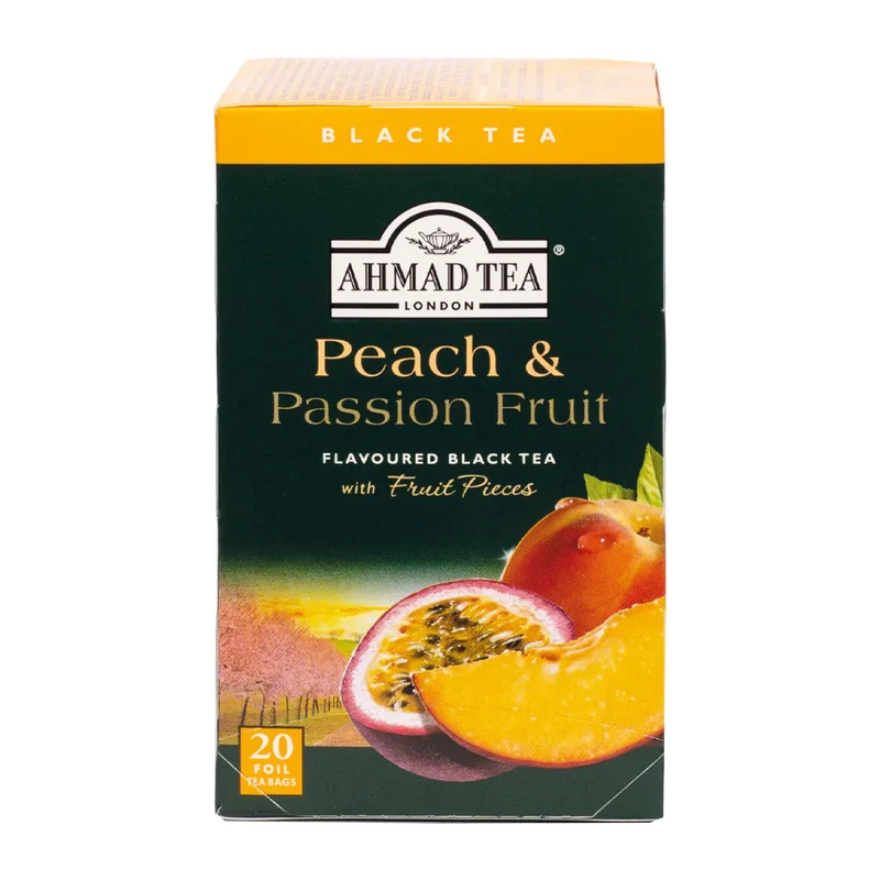 Ahmed Tea Peach & Passion Fruit Fruit Black Tea - 20 Foil
