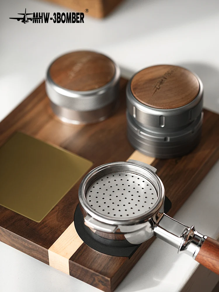 MHW-3BOMBER Espresso Puck Screen With Round Hole - Silver