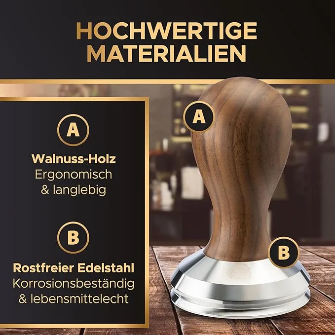 Barista Legends Tamper Walnut 58,5mm