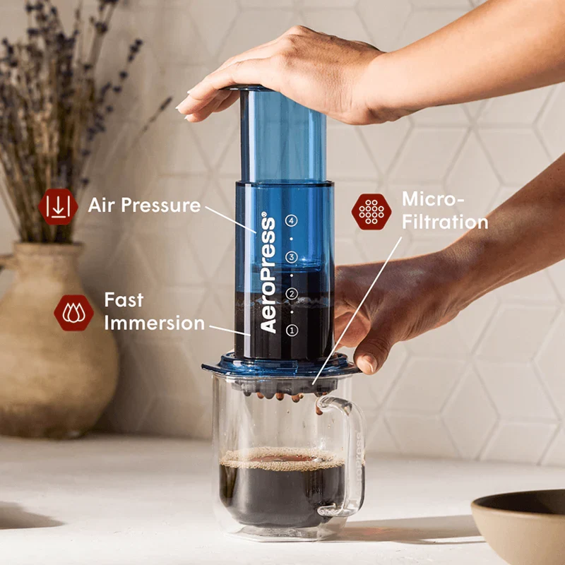 AeroPress® Coffee & Espressomaker Clear BLUE