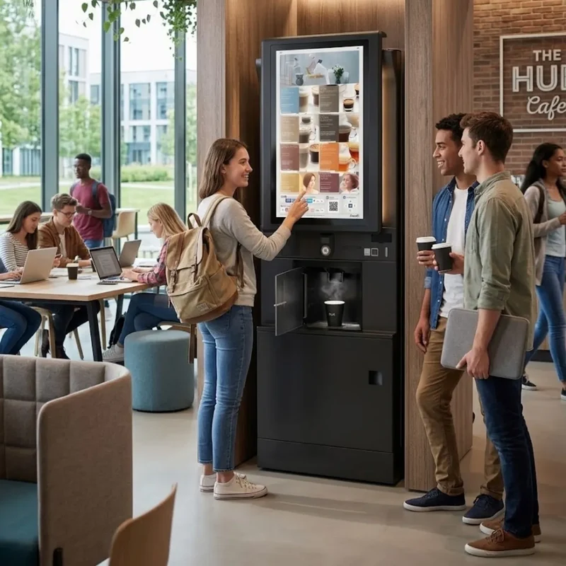 Rhea rhFS2.touch32 Coffee Machine - Bean to Cup + 500 Cups per Day