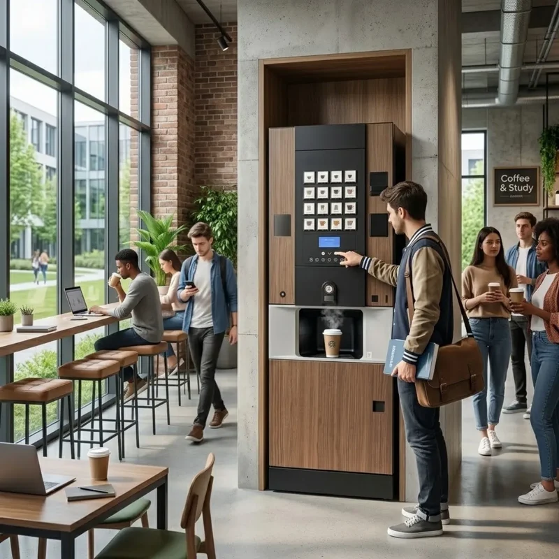 Rhea rhFS1.buttons Coffee Machine - Bean to Cup + 500 Cups per Day