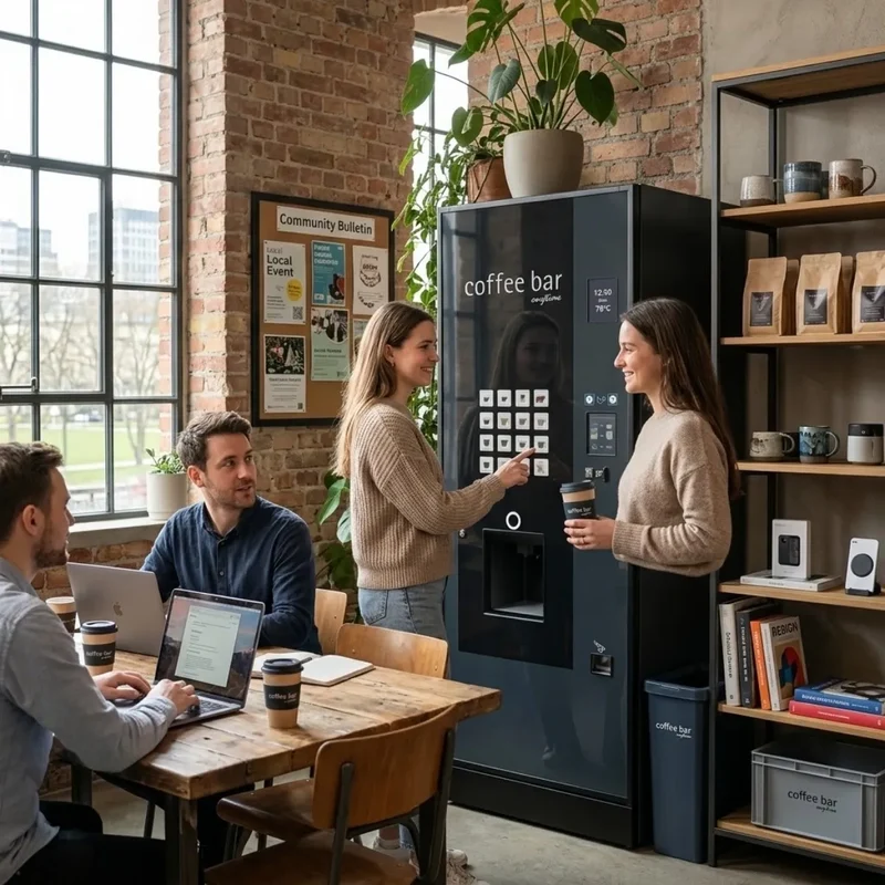 Rhea Luce Zero.1 Coffee Machine - 300 Cups per Day + 2 Boiler System