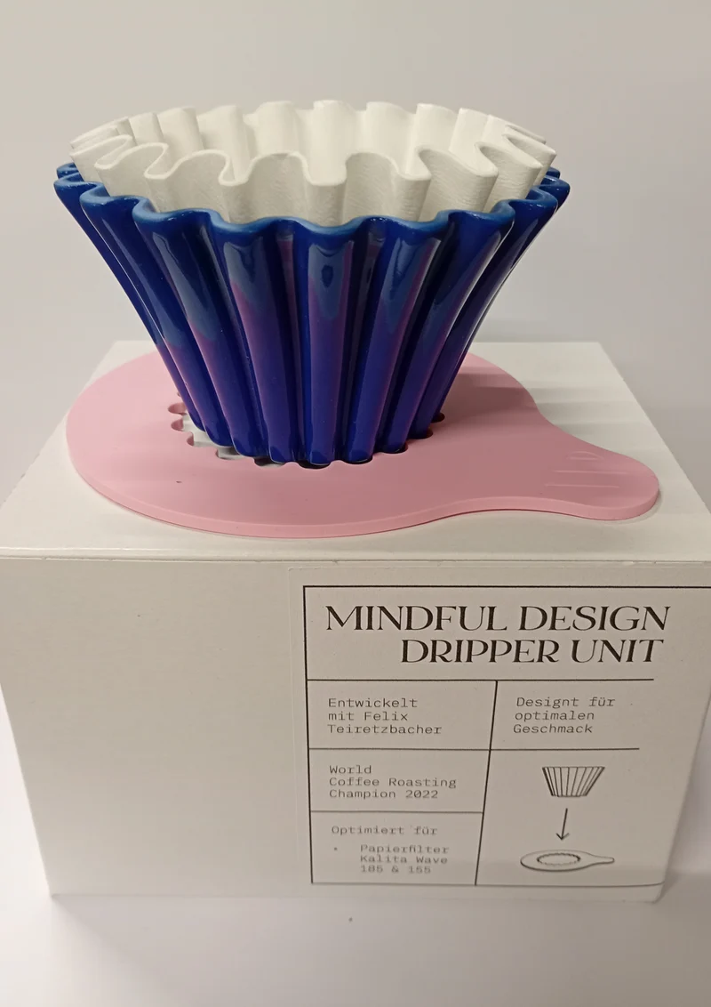 Mindful design Coffee Dripper unit ceramic blau+rosa