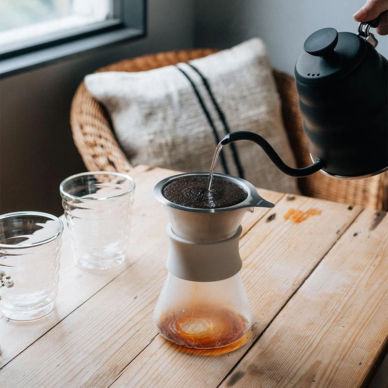 Hario Glass Coffee Maker with Metall Dripper 400ml