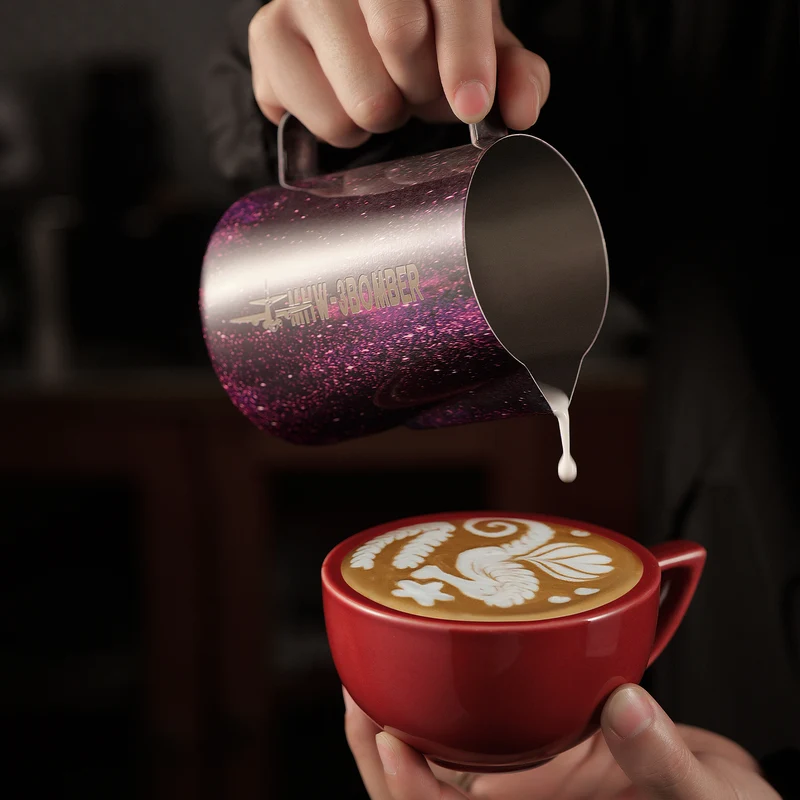 MHW-3BOMBER Latte Art Pitcher 5.0 Purple 500ml