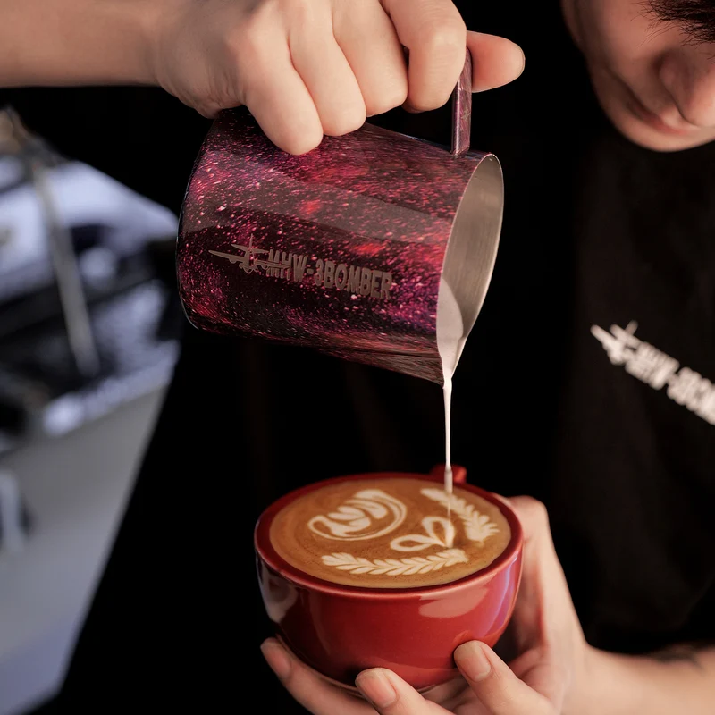 MHW-3BOMBER Latte Art Pitcher 5.0 Purple 500ml