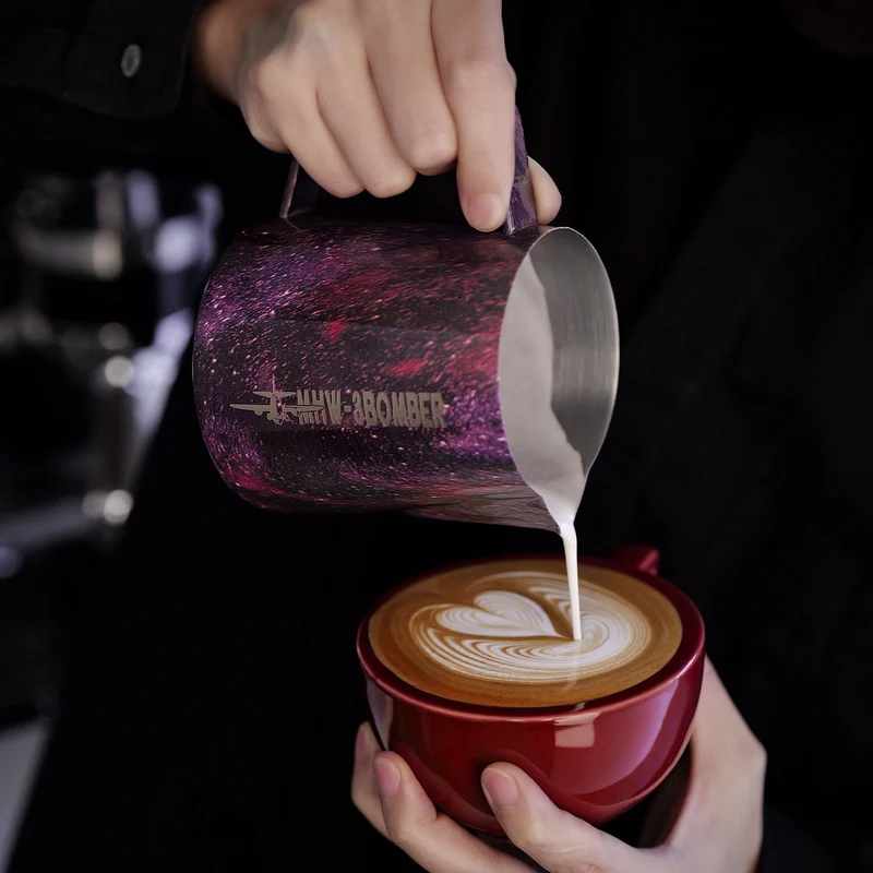 MHW-3BOMBER Latte Art Pitcher 5.0 Purple 500ml
