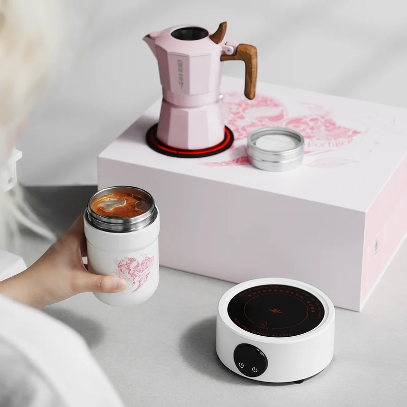 MHW-3BOMBER Flipped Moka Pot Gift Box - Pink
