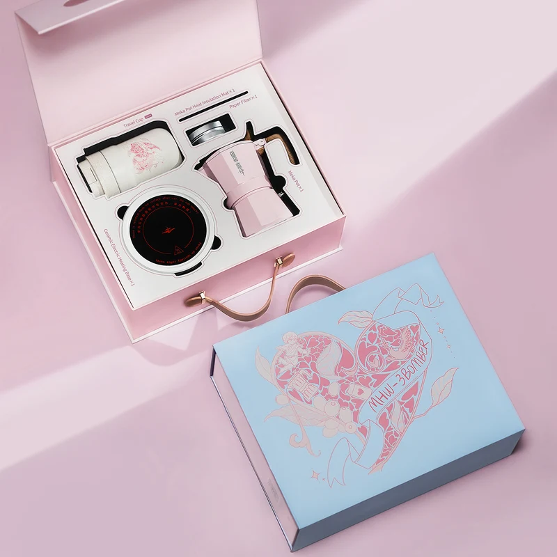 MHW-3BOMBER Flipped Moka Pot Gift Box - Pink