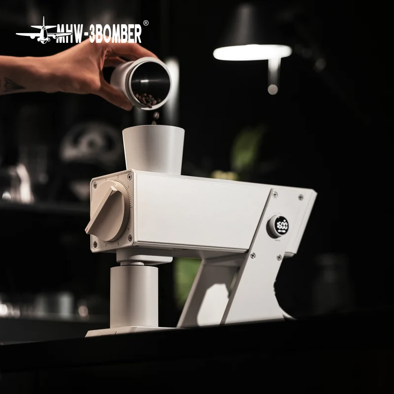 MHW-3BOMBER F74 Navigator Electric Coffee Grinder - White