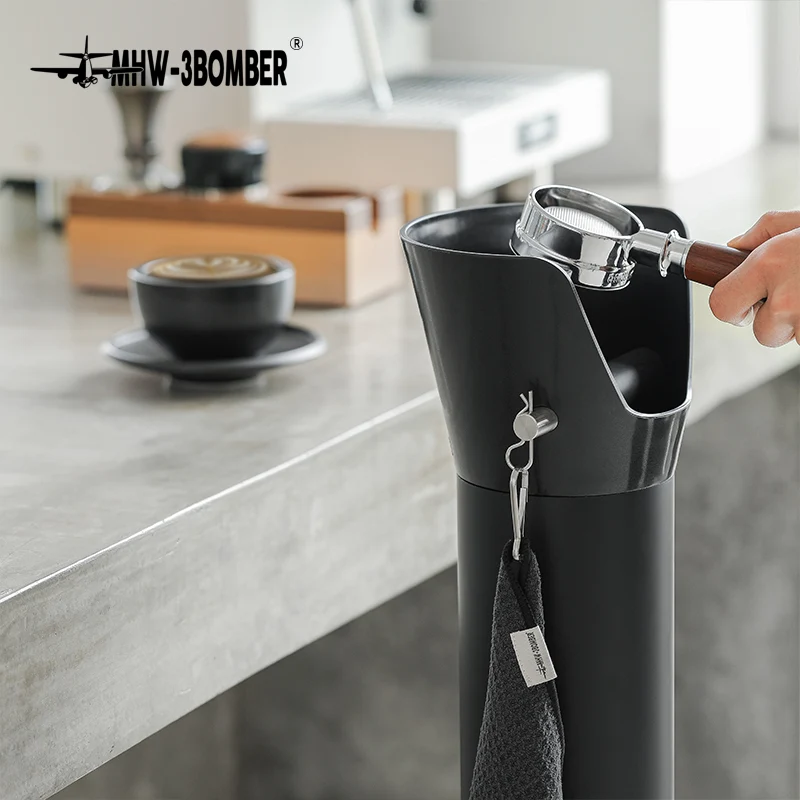 MHW-3BOMBER Coffee Knock Box 6.8L Black