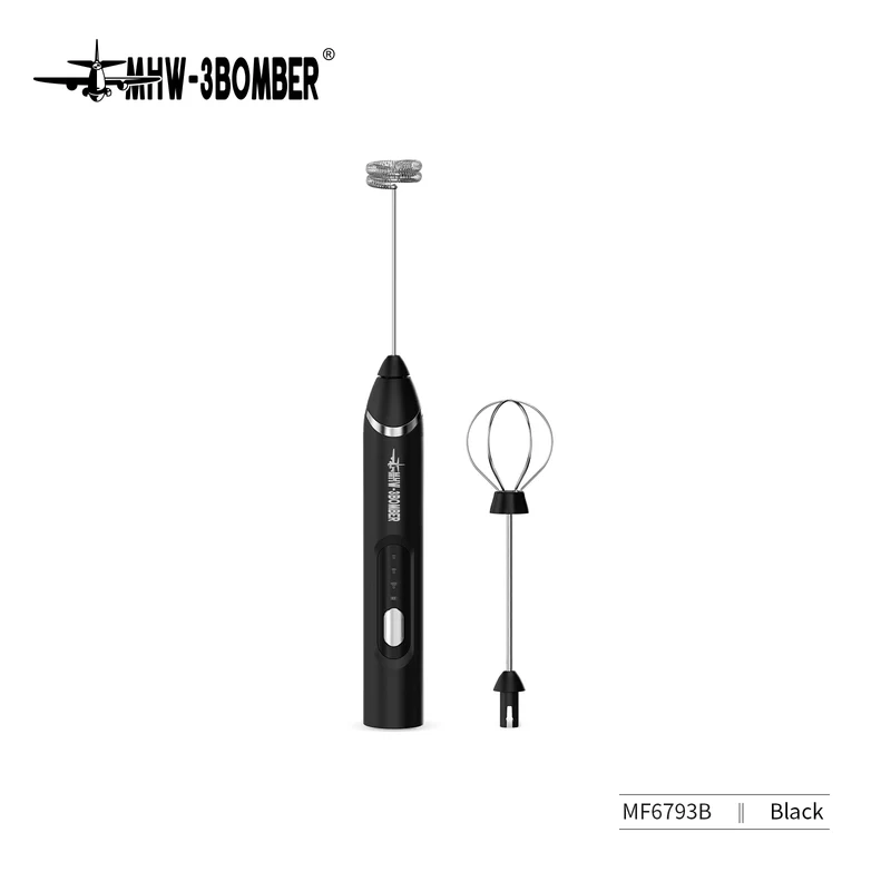 MHW-3BOMBER Electric Milk Frother - Black