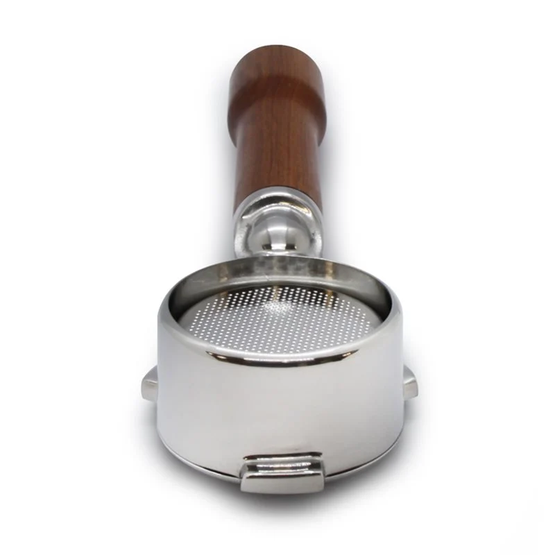Breville Bottomless Portafilter with 16/20g IMS Basket- Wood Handle