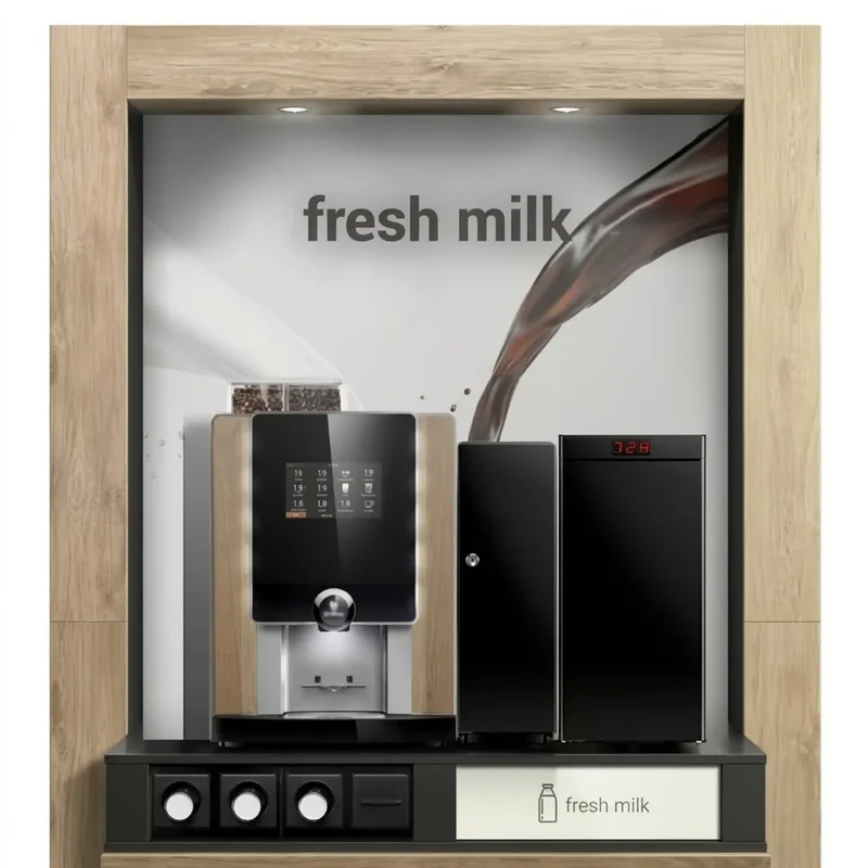 LaRhea V+ Grande Premium Coffee Machine + rhMM1.v+ Milk Module Commercial Bundle Kit