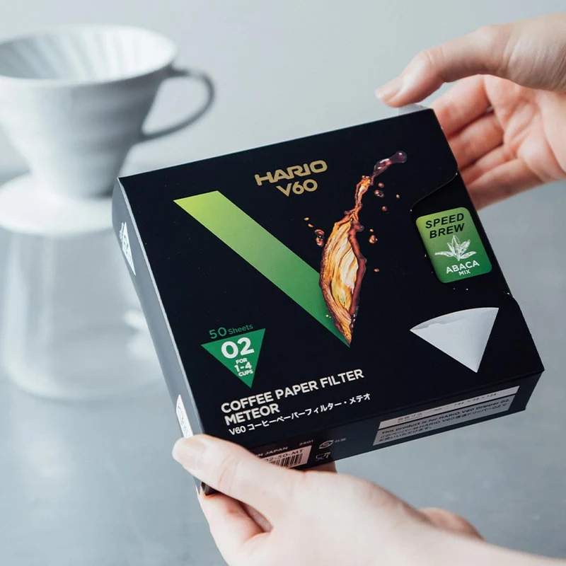 Hario Meteor Paper Filter V60 02 Box - White 50 Sheets