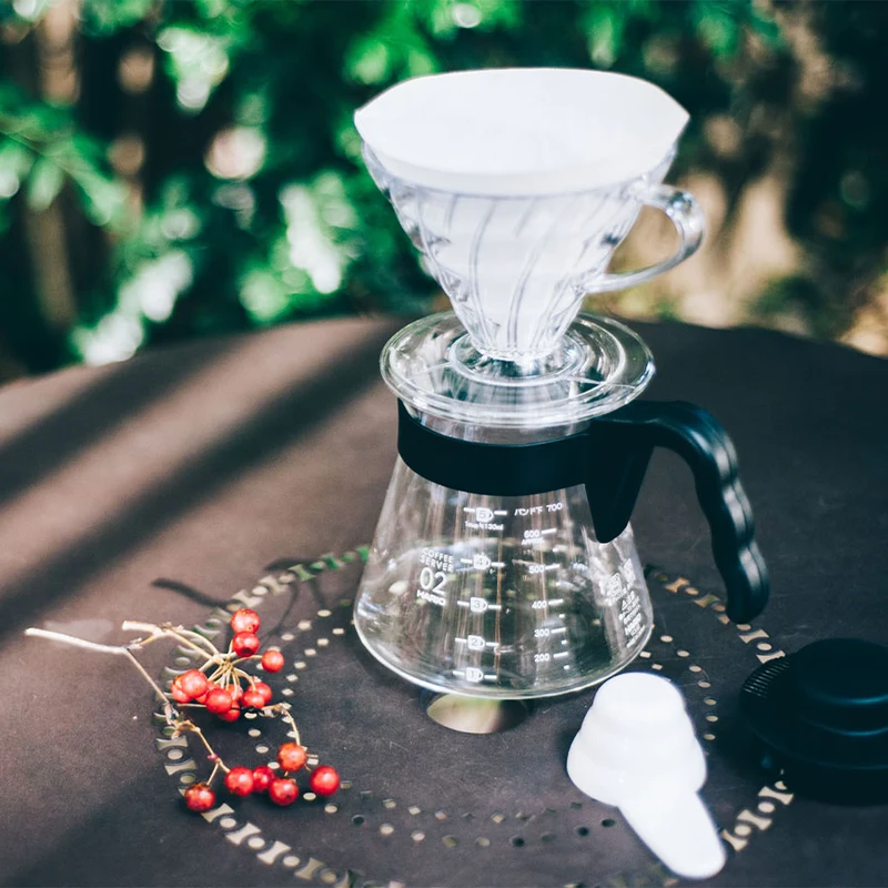 Hario V60 Coffee Dripper and Server Set 02 - Black