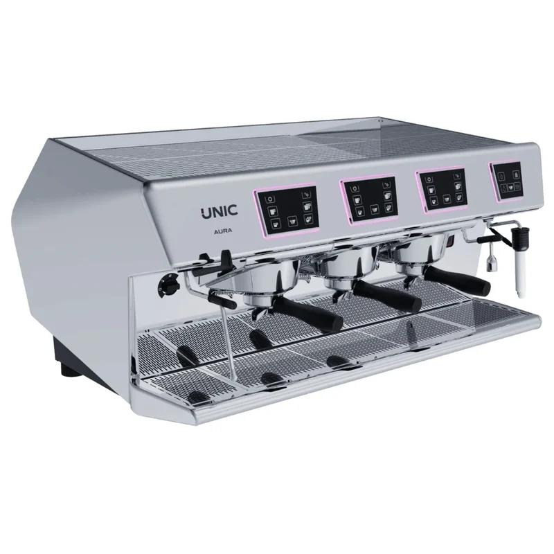 UNIC Aura Espresso Machine - Dosamat, Steamair + 250-600 Cups per Day