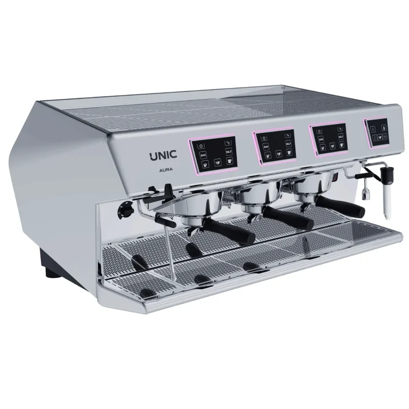 UNIC Aura Espresso Machine - Dosamat, Steamair + 250-600 Cups per Day