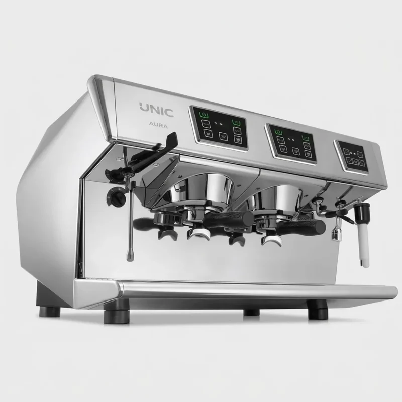 UNIC Aura Espresso Machine - Dosamat, Steamair + 250-600 Cups per Day