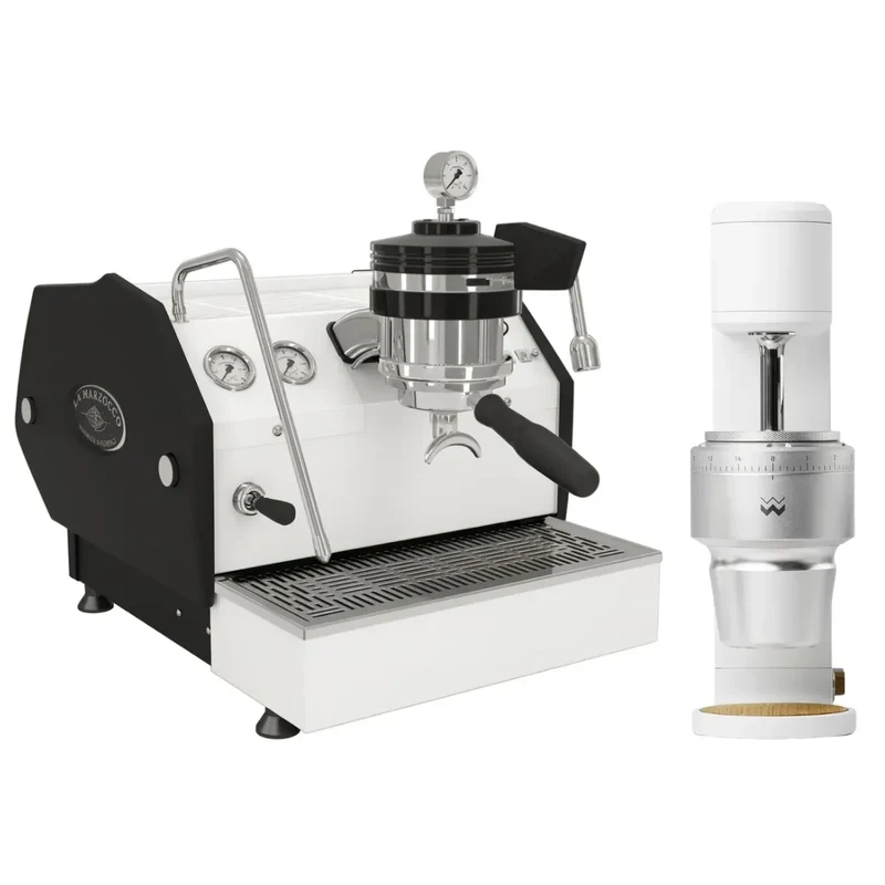 La Marzocco GS3 MP Espresso Machine + Weber Workshops Key Coffee Grinder Home Bundle Kit
