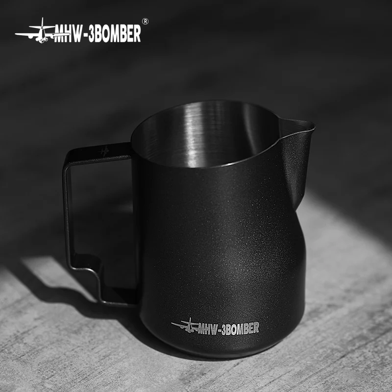 MHW Turbo Milk Pitcher-Matte Black 450ml