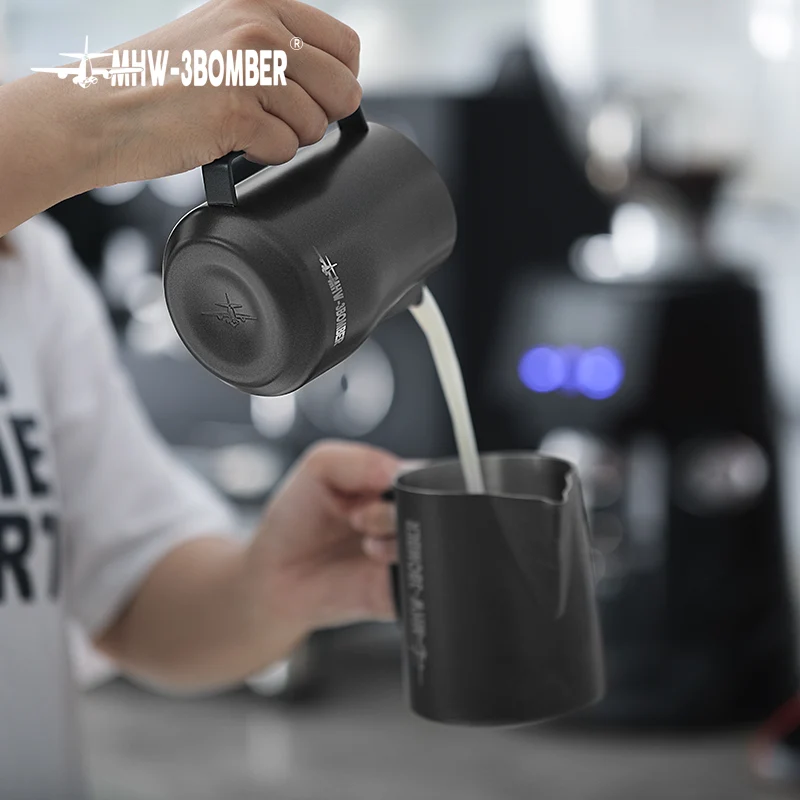 MHW Turbo Milk Pitcher-Matte Black 450ml