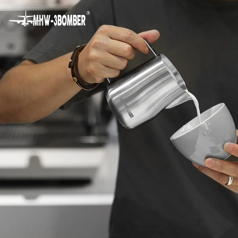 MHW Turbo Milk Pitcher-Matte Black 450ml