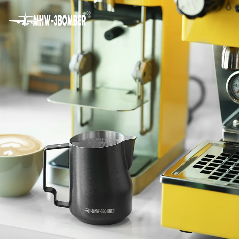 MHW Turbo Milk Pitcher-Matte Black 450ml