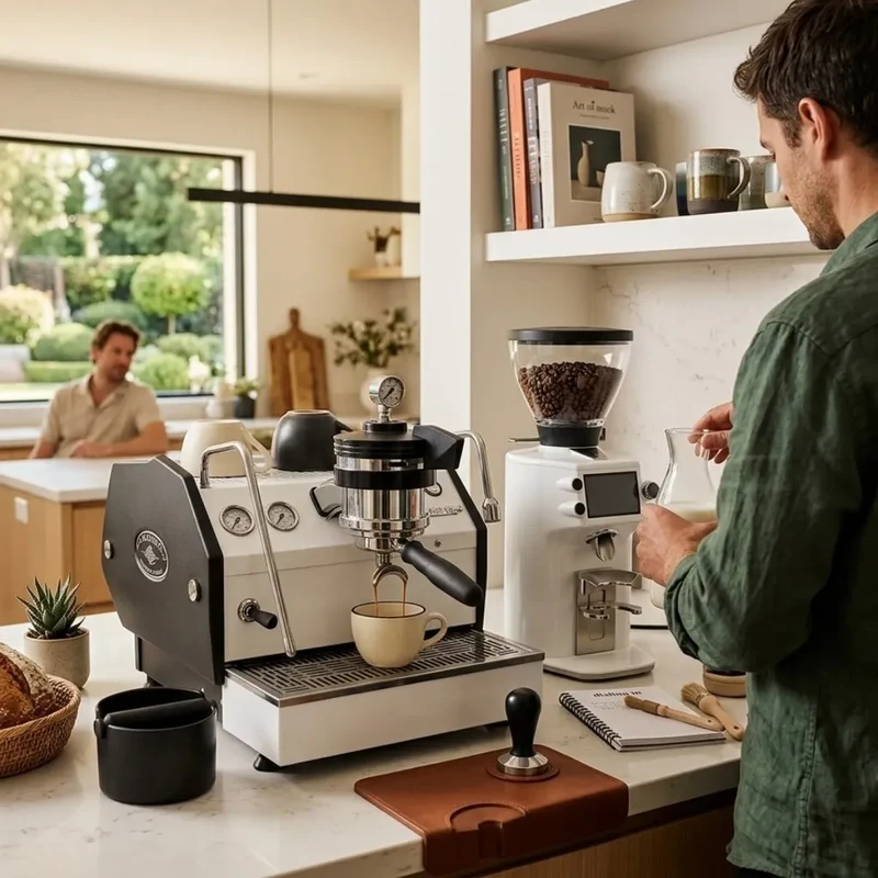 La Marzocco GS3 MP Espresso Machine + Mahlkonig E64 WS Espresso Grinder Home Bundle Kit