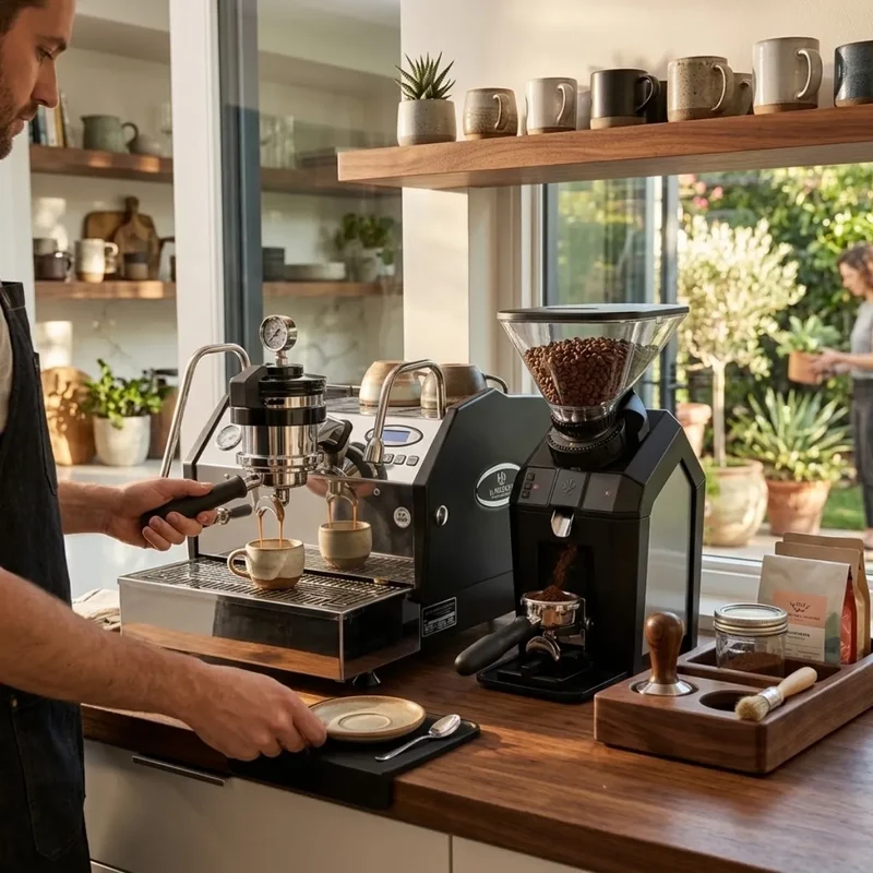 La Marzocco GS3 MP Espresso Machine + Jay Espresso Grinder Home Bundle Kit