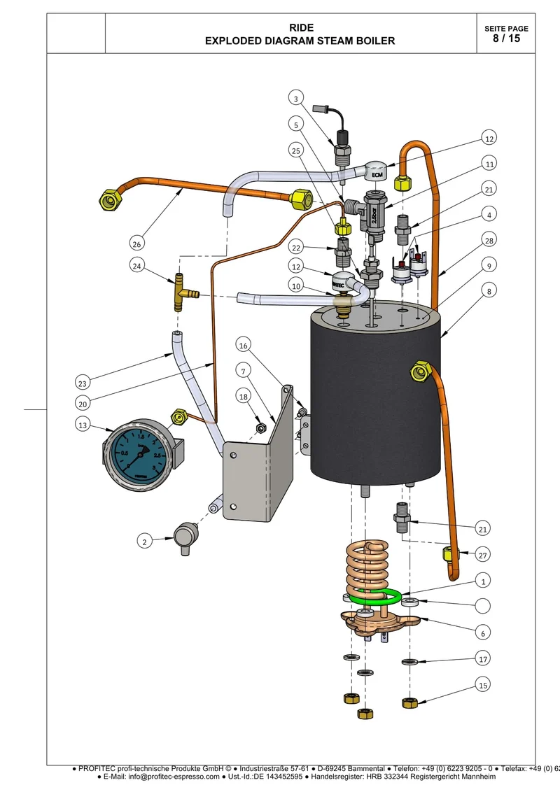 RIDE Steam Boiler