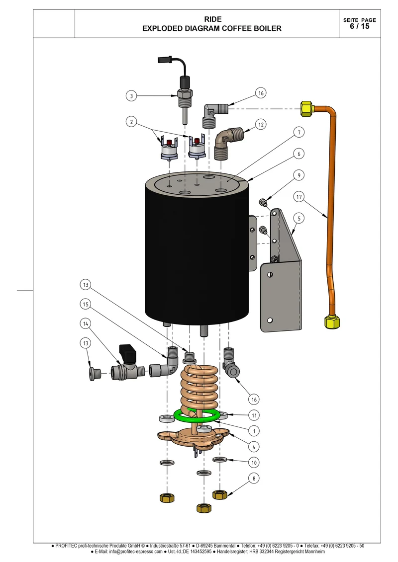 RIDE Coffee Boiler
