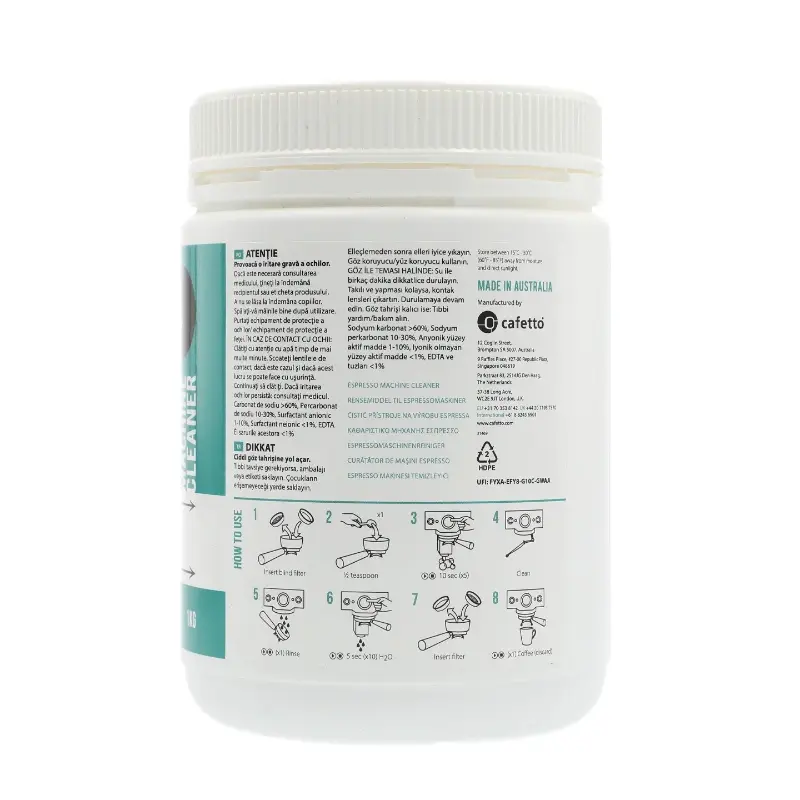 Cafetto EC2 Espresso Machine Cleaning Powder Carton - 1kg