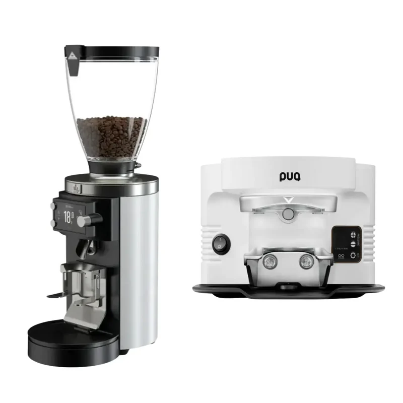 Mahlkonig E65 GBS Grinder + Puqpress M4 Automatic Tamper Commercial Bundle Kit