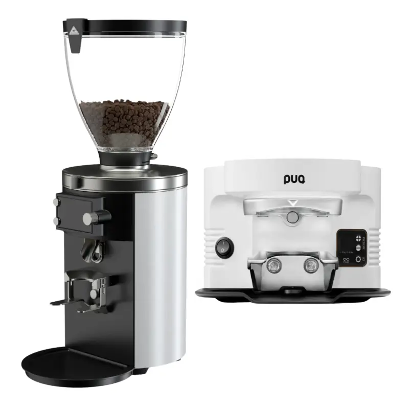 Mahlkonig E80W GBS Grinder + Puqpress M4 Automatic Tamper Commercial Bundle Kit