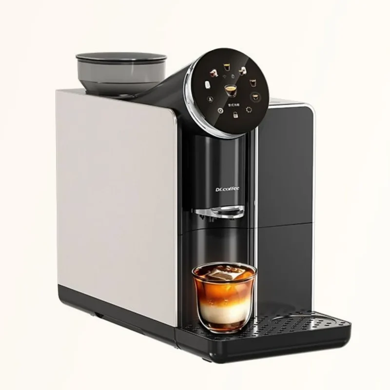 Dr. Coffee S01 Espresso Machine - Bean to Cup Fully Automatic, Ceramic Flat Burr