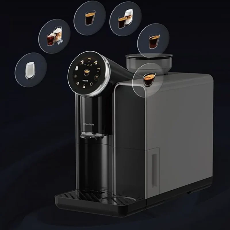 Dr. Coffee S01 Espresso Machine - Bean to Cup Fully Automatic, Ceramic Flat Burr