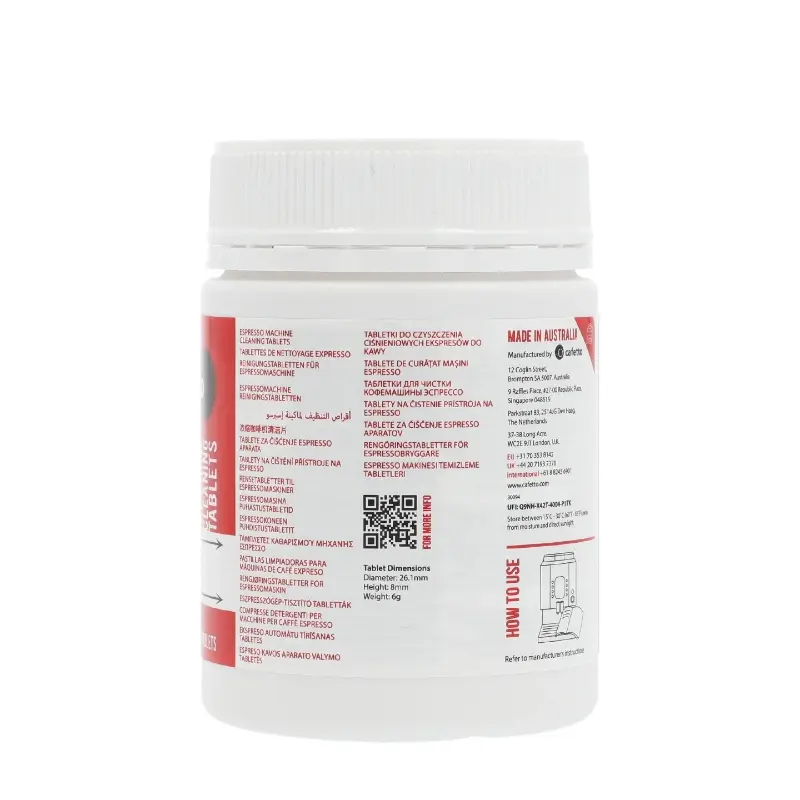Cafetto T60 Espresso Machine Cleaning Tablets (6.0g) - 31 Tablets