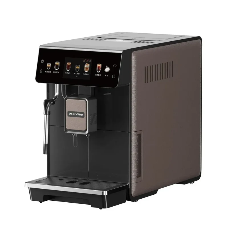 Dr. Coffee E01 Espresso Machine - Bean to Cup, 16g Double-Strength Brewer