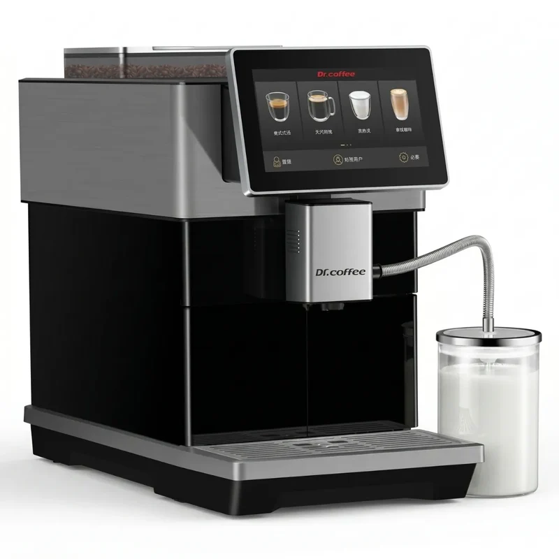 Dr. Coffee H3 Espresso Machine - Bean to Cup, Fully Automatic