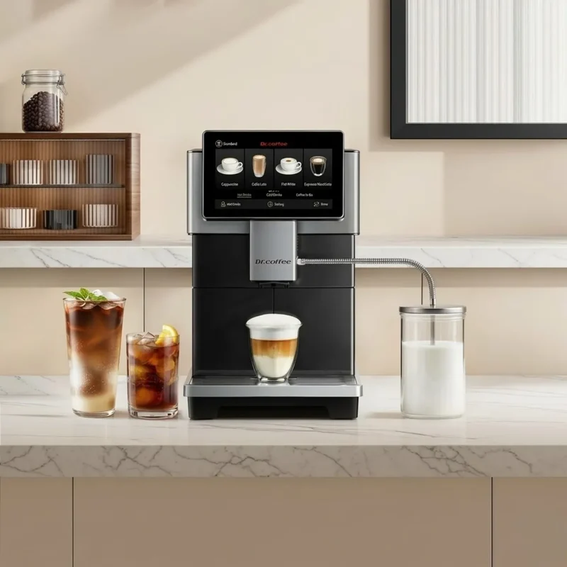 Dr. Coffee H3 Espresso Machine - Bean to Cup, Fully Automatic
