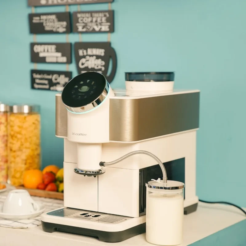Dr. Coffee H2 Espresso Machine - Bean to Cup, Automatic Milk-Pipe System