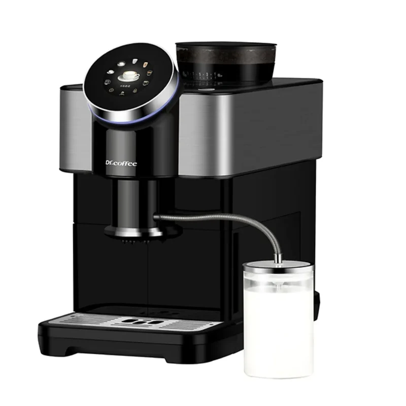 Dr. Coffee H2 Espresso Machine - Bean to Cup, Automatic Milk-Pipe System