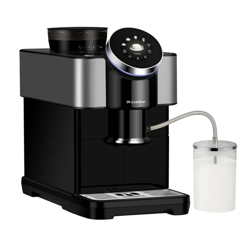 Dr. Coffee H2 Espresso Machine - Bean to Cup, Automatic Milk-Pipe System